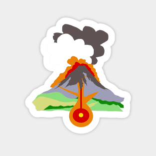 Volcano Sticker